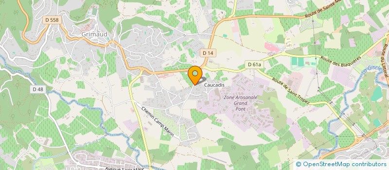 localisation de l'entreprise KRMM à GRIMAUD