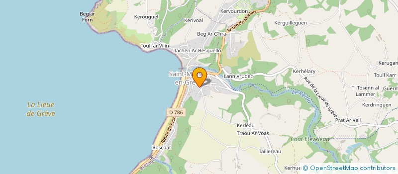 localisation de l'entreprise KROAS RUZ  SAINT-MICHEL-EN-GREVE