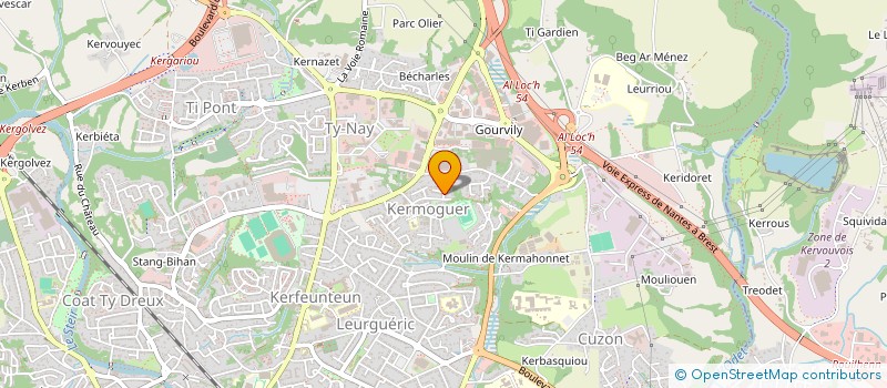 localisation de l'entreprise KROASHENT à QUIMPER