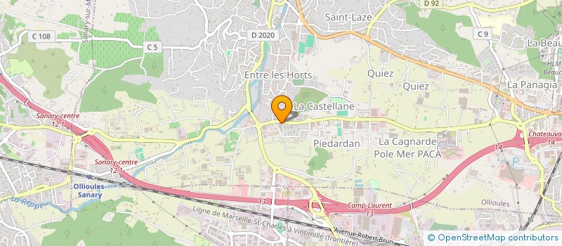 localisation de l'entreprise KROC CAN  OLLIOULES