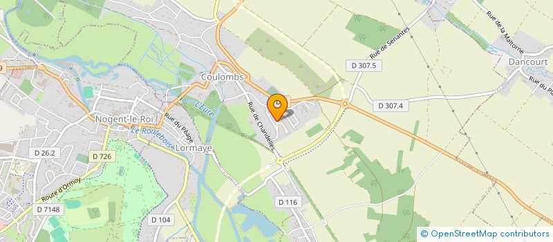 localisation de l'entreprise KROFICORP à COULOMBS
