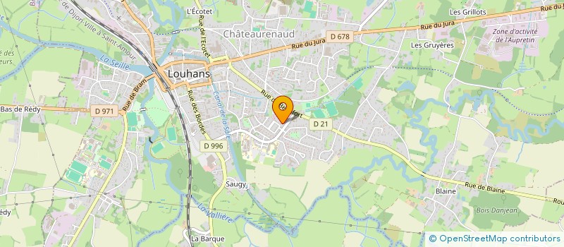 localisation de l'entreprise KROGA à LOUHANS