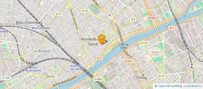 localisation de l'entreprise KROKI à ASNIERES-SUR-SEINE