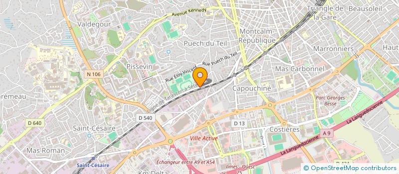 localisation de l'entreprise KROKO ROLLER NIMES  NIMES