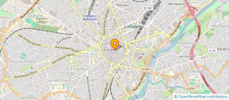 localisation de l'entreprise KROMATIC à LIMOGES