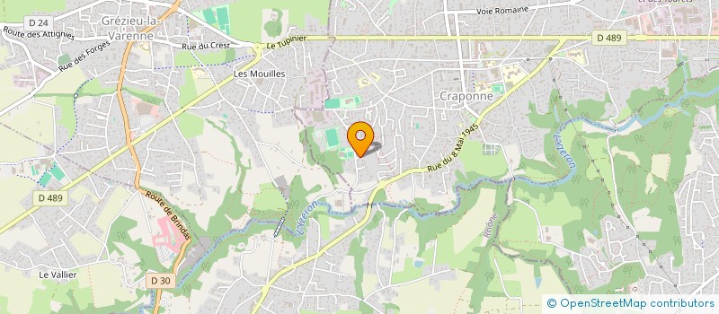 localisation de l'entreprise KROMATIC  CRAPONNE