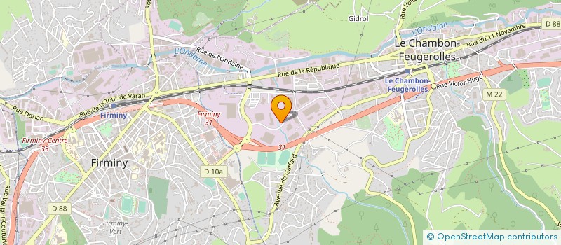 localisation de l'entreprise KROMM GROUP à LE CHAMBON-FEUGEROLLES