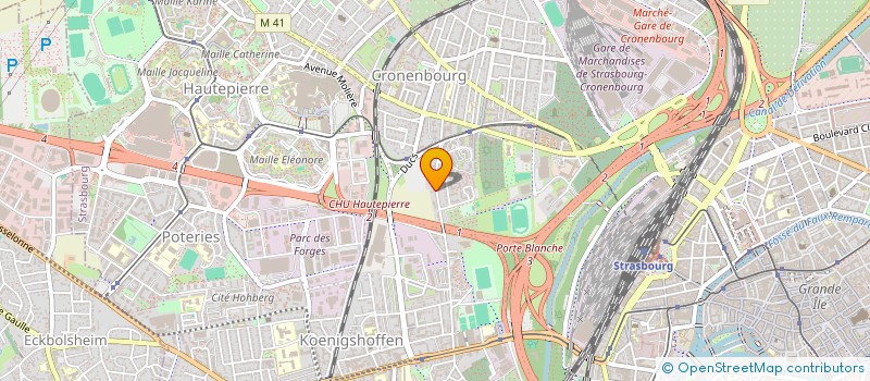 localisation de l'entreprise KRON ACCESS'SANTE à STRASBOURG