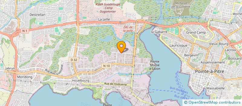 localisation de l'entreprise KRONENBOURG ANTILLES GUYANE  BAIE-MAHAULT