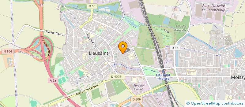 localisation de l'entreprise KRONO FLASH à LIEUSAINT
