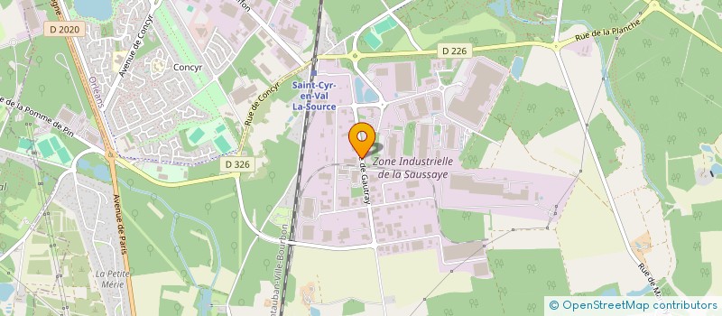 localisation de l'entreprise KRONOLOGIS à SAINT-CYR-EN-VAL