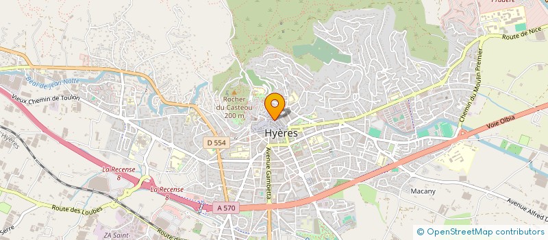 localisation de l'entreprise KRONOS à HYERES