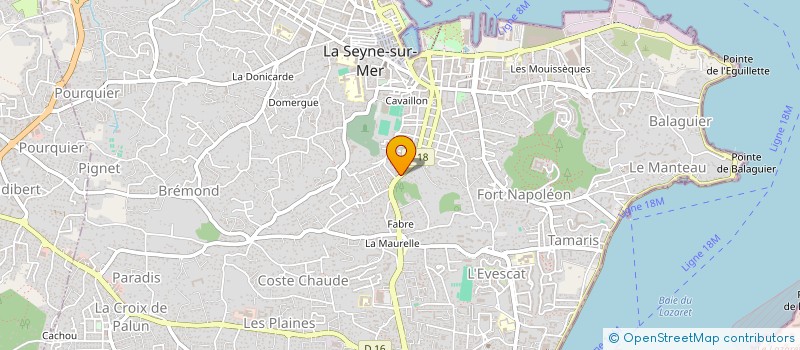 localisation de l'entreprise KRONOS CAPITAL GROUPE à LA SEYNE-SUR-MER