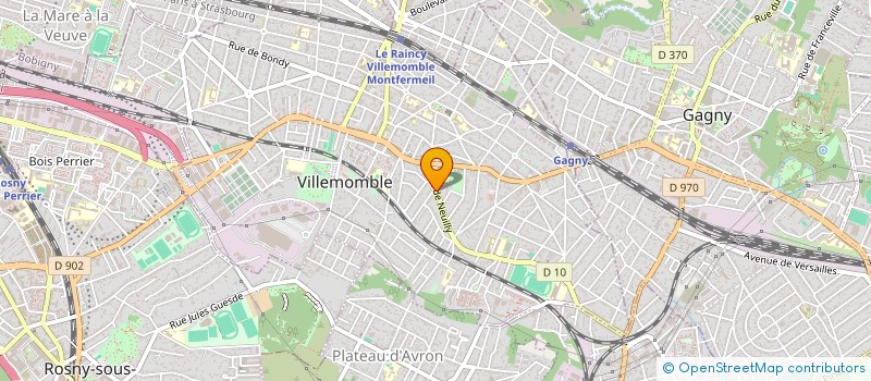 localisation de l'entreprise KRONOS PRODUCTIONS à VILLEMOMBLE