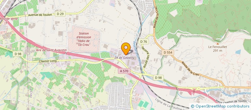 localisation de l'entreprise KROTHOS  LA CRAU