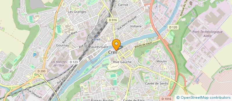 localisation de l'entreprise KROUSTY FACTORY  CREIL