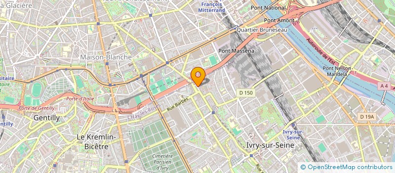 localisation de l'entreprise KROUSTY FACTORY  IVRY-SUR-SEINE