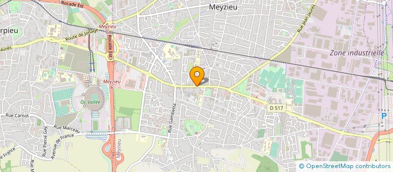 localisation de l'entreprise KROUSTY'PAIN à MEYZIEU