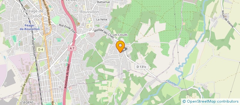 localisation de l'entreprise KROUWEL  ROUSSILLON