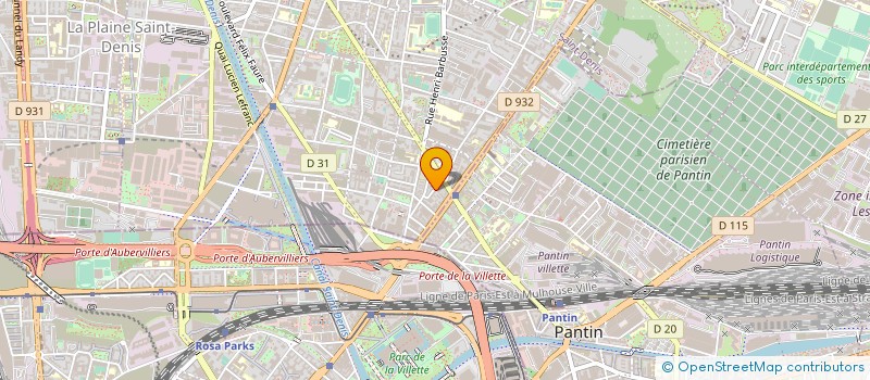 localisation de l'entreprise KRS à AUBERVILLIERS