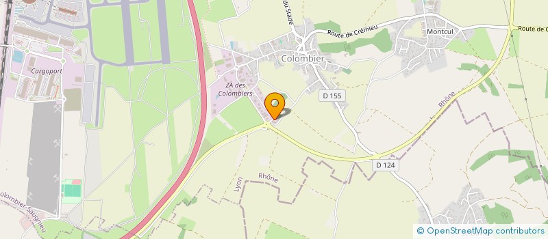 localisation de l'entreprise KRS EXPRESS à COLOMBIER-SAUGNIEU