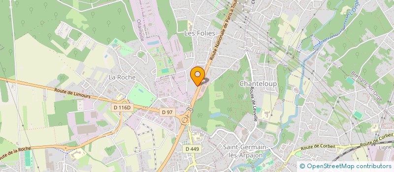 localisation de l'entreprise KRSM à SAINT-GERMAIN-LES-ARPAJON