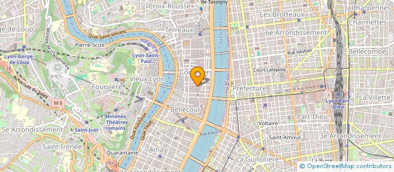 localisation de l'entreprise KRU.  LYON