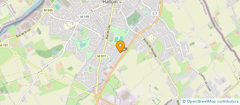 localisation de l'entreprise KRUSAR NEANG LJ  HALLUIN