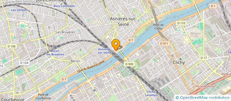 localisation de l'entreprise KRW  ASNIERES-SUR-SEINE