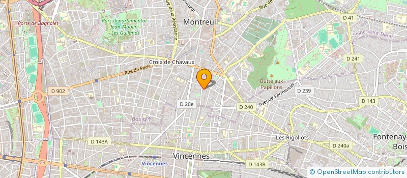 localisation de l'entreprise KRX CONSULTING à MONTREUIL