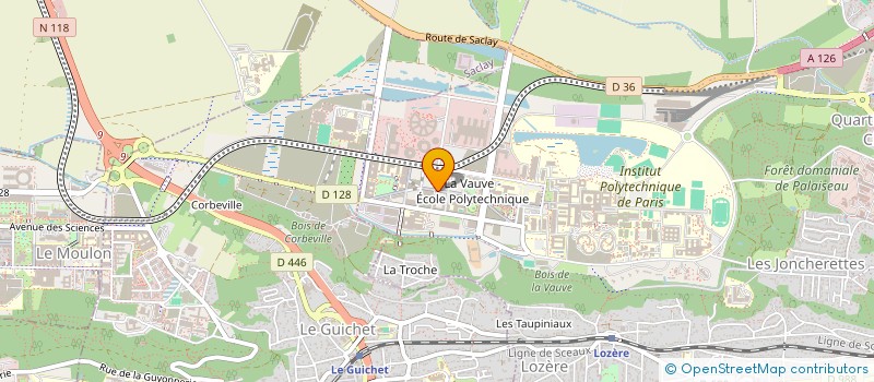 localisation de l'entreprise KRYA à PALAISEAU