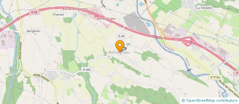 localisation de l'entreprise KRYCE à ROMAGNIEU