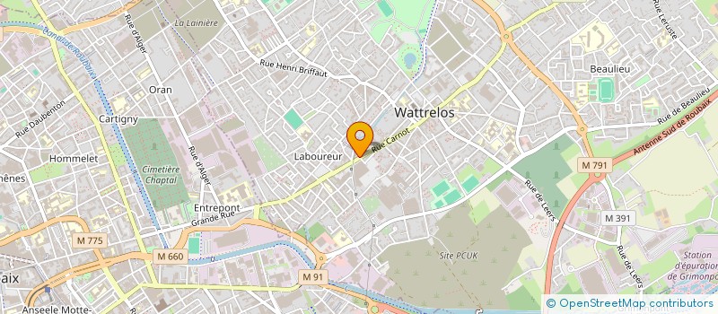 localisation de l'entreprise KRYS'IL  WATTRELOS