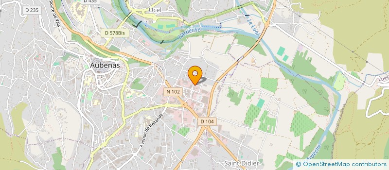 localisation de l'entreprise KRYS'LINE à AUBENAS
