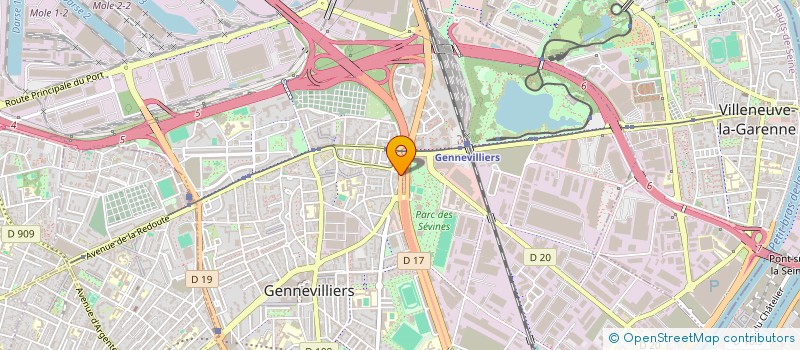 localisation de l'entreprise KRYSALISS à GENNEVILLIERS