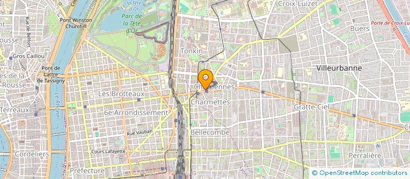 localisation de l'entreprise KRYSLINE  VILLEURBANNE