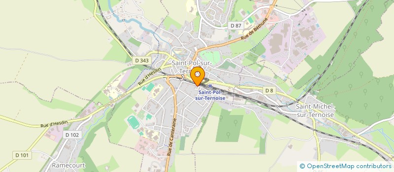 localisation de l'entreprise KRYSTAL  SAINT-POL-SUR-TERNOISE