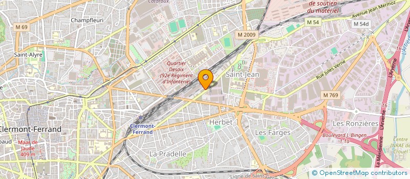 localisation de l'entreprise KRYSTAL  CLERMONT-FERRAND