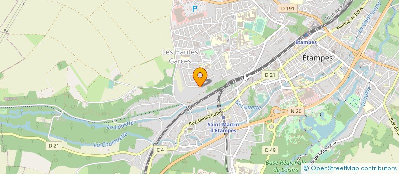 localisation de l'entreprise KRYSTAL DRIVER'S  ETAMPES