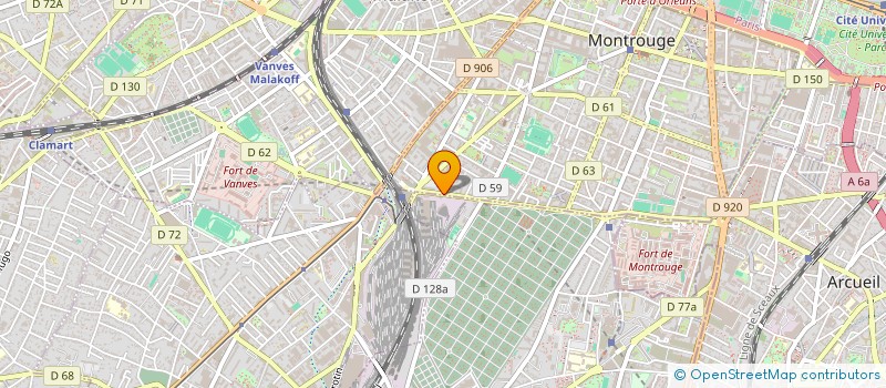 localisation de l'entreprise KRYSTAL PRODUCTION  MONTROUGE