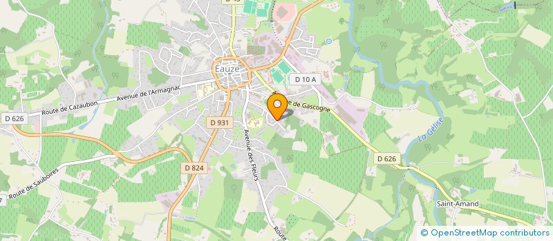 localisation de l'entreprise KRYSTALE  EAUZE