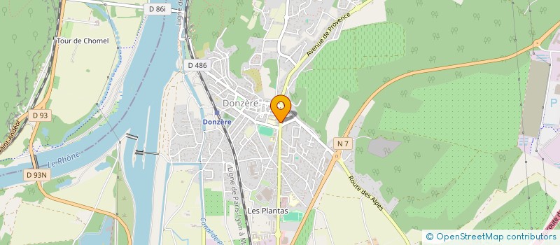 localisation de l'entreprise KRYSVAL  DONZERE