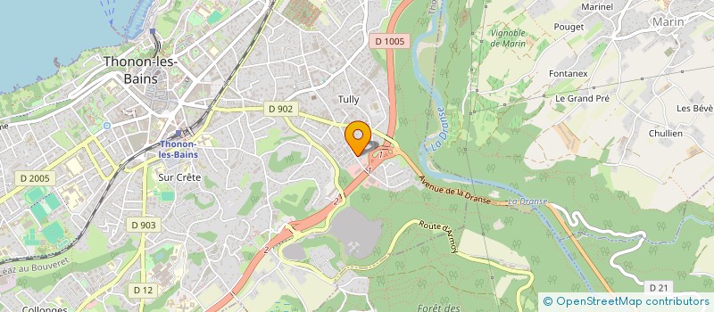 localisation de l'entreprise KRYZALIS à THONON-LES-BAINS