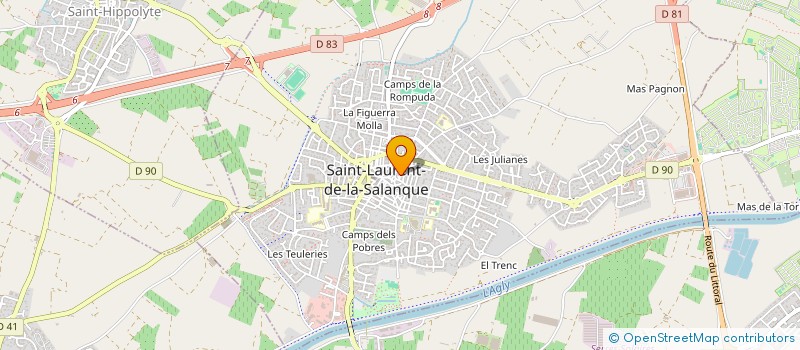 localisation de l'entreprise KRZ IMMOBILIER  SAINT-LAURENT-DE-LA-SALANQUE