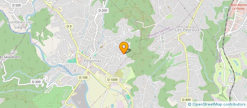 localisation de l'entreprise KS AZUR CONSTRUCTION  PEGOMAS