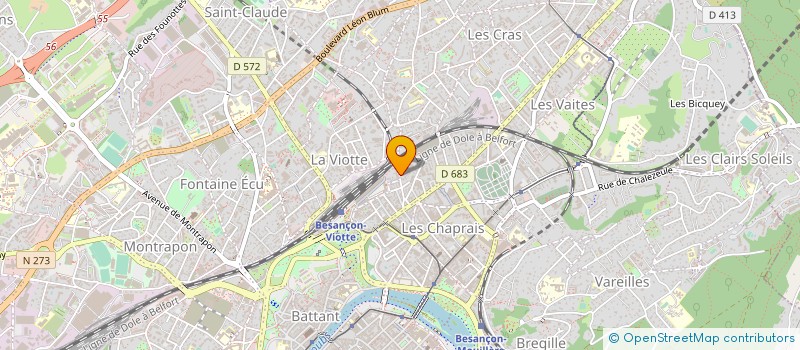 localisation de l'entreprise KS BATIMENT  BESANCON