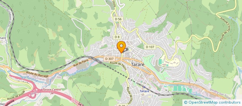 localisation de l'entreprise KS DEVELOPPEMENT  TARARE