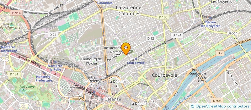 localisation de l'entreprise KS ELEC à COURBEVOIE