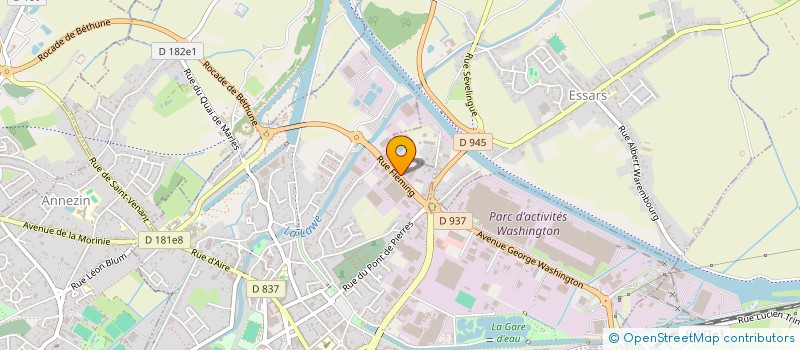 localisation de l'entreprise KS FIBRE à BETHUNE