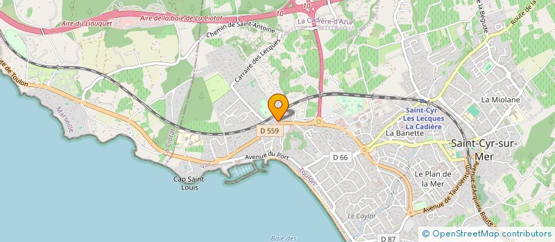 localisation de l'entreprise KS GOURMANDISE à SAINT-CYR-SUR-MER